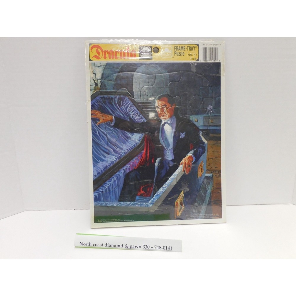 Dracula Frame-Tray Puzzle By Golden Ages 3-7 Universal Licensed MM63